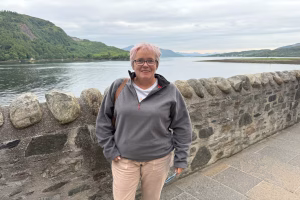 Nikki at  Eilean Donan Castle
