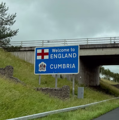 English/Scottish border sign